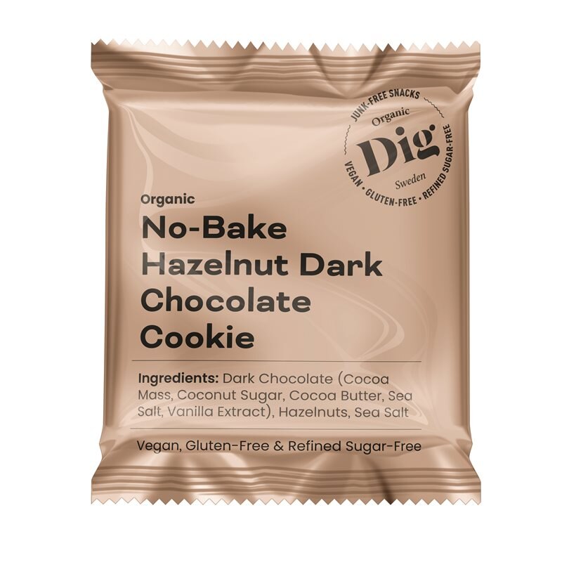 Product Image for Dig no-bake hazelnut dark chocolate cookie 30g