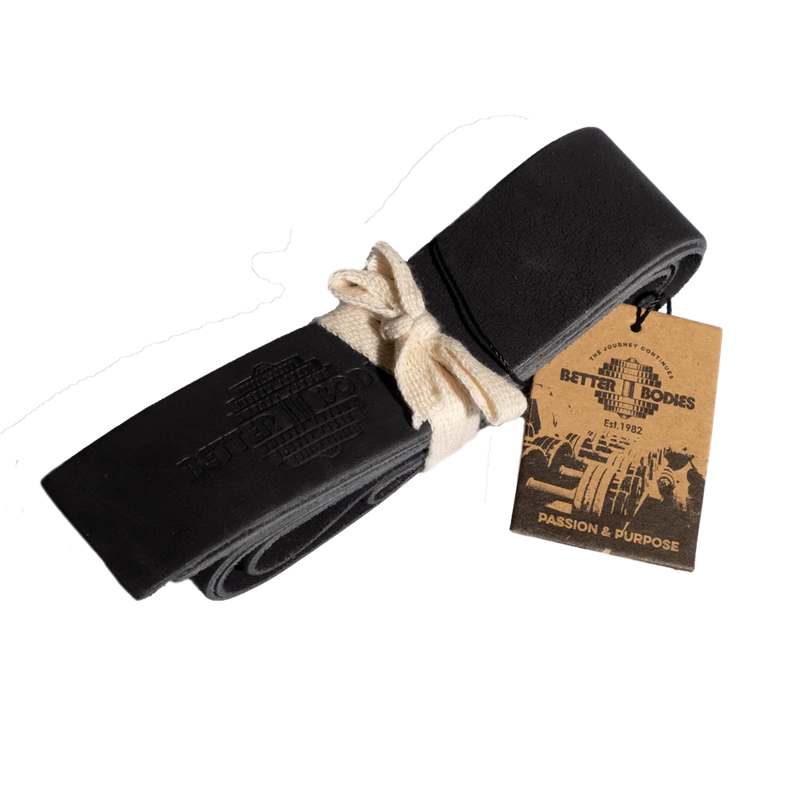 Better Bodies Leather Lifting Straps Black | Träningstillbehör - Remmar & Lindor | Gymkraft