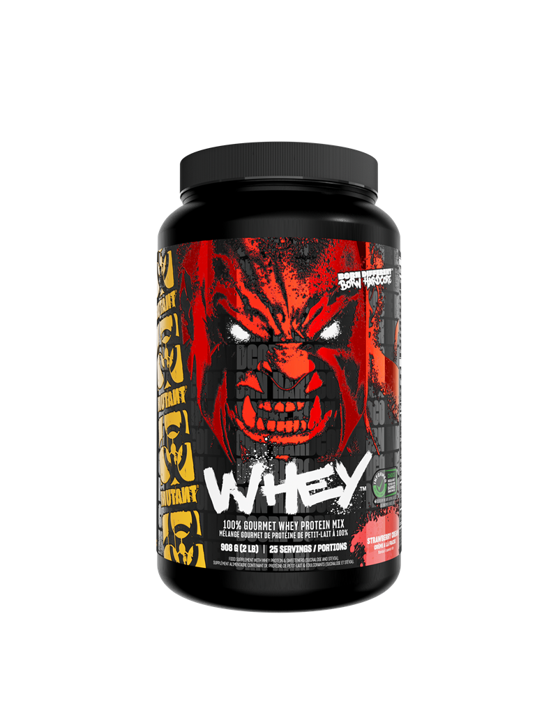 Mutant Whey Strawberry Cream 908g | Kosttillskott - Träningstillskott - Efter träning | Gymkraft
