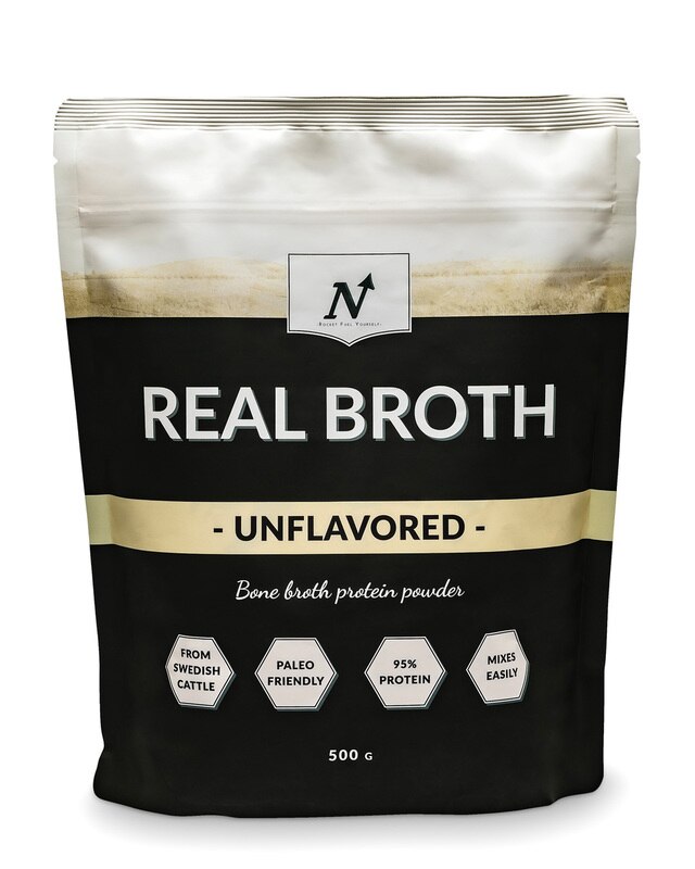 Nyttoteket Real Broth Unflavoured 500g | Hälsokost - Led- och muskelvärk | Gymkraft