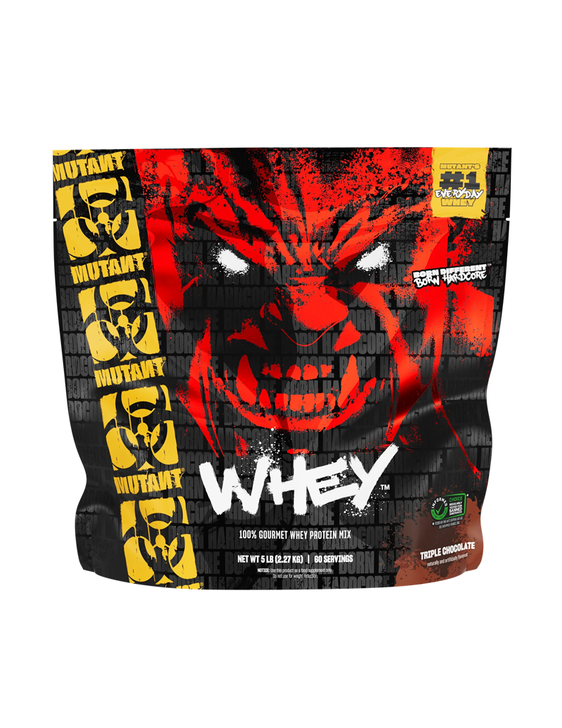 Mutant Whey Triple Chocolate 2,27kg | Kosttillskott - Träningstillskott - Efter träning | Gymkraft