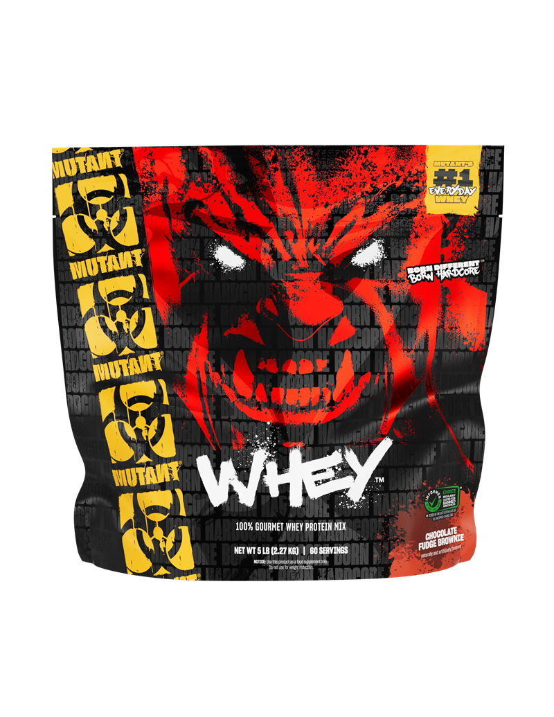 Mutant Whey Chocolate Fudge Brownie 2,27kg | Kosttillskott - Träningstillskott - Efter träning | Gymkraft