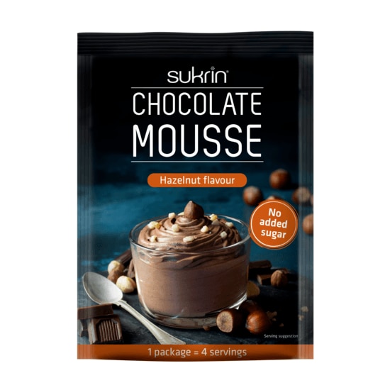Sukrin Chocolate Mousse Hazelnut 83g | Hälsokost - Livsmedel - Proteinpudding | Gymkraft