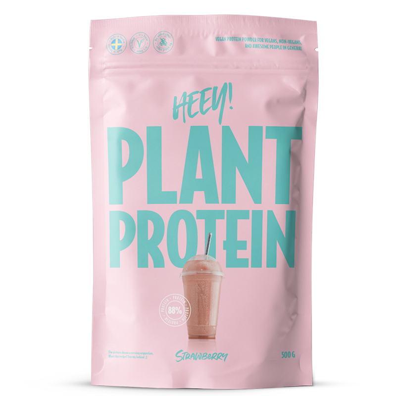Product Image for Proteinpulver - Heey! -  Plant Protein Strawberry 500g