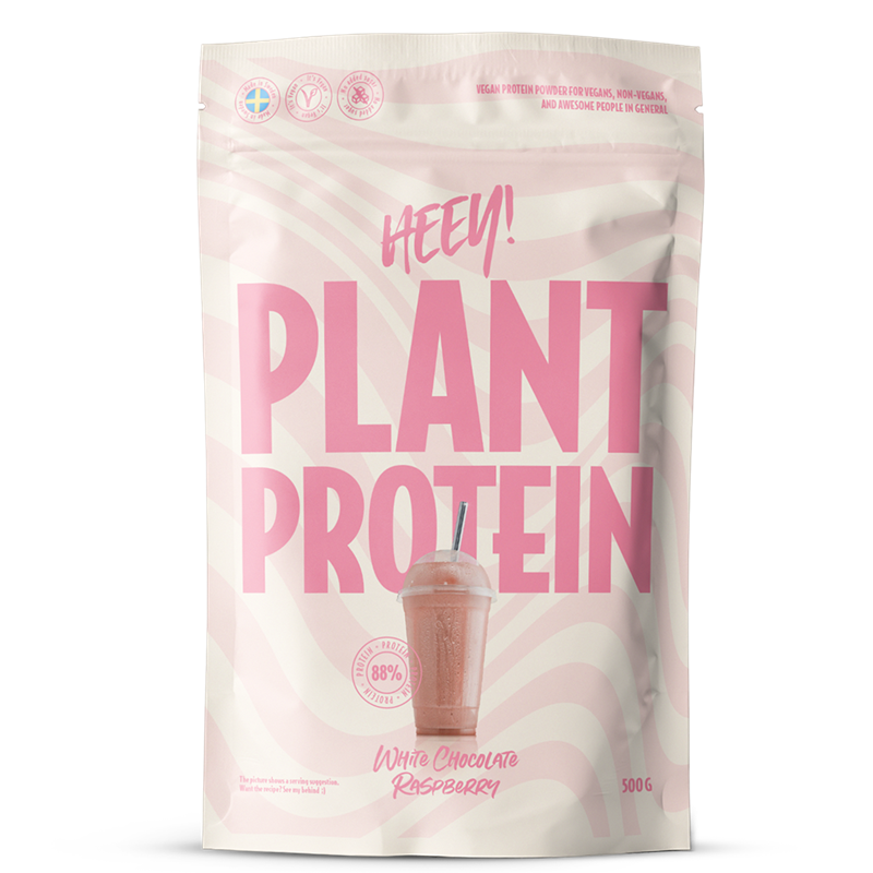 Product Image for Proteinpulver - Heey! -  Plant Protein White Chocolate Raspberry 500g