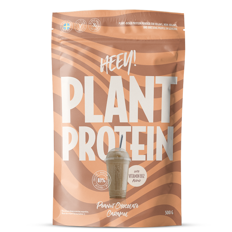 Product Image for Proteinpulver - Heey! -  Plant Protein Peanut Chocolate Caramel 500g