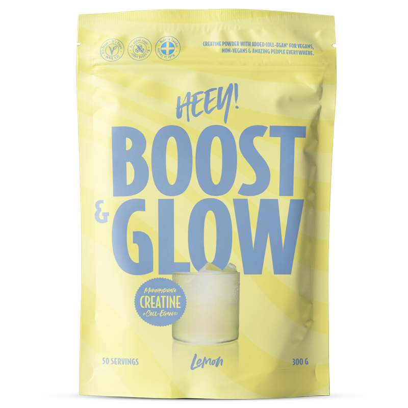Heey! Boost & Glow Creatine + Coll-egan Lemon 300g