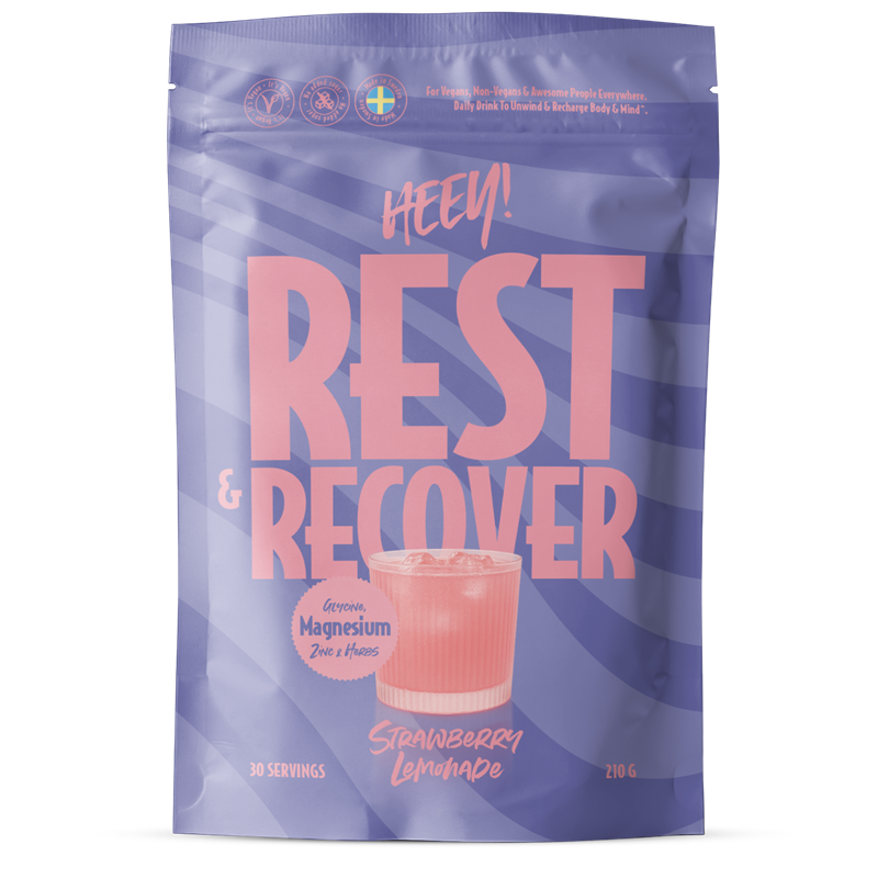 Heey! Rest & Recover Magnesium Strawberry Lemonade 210g