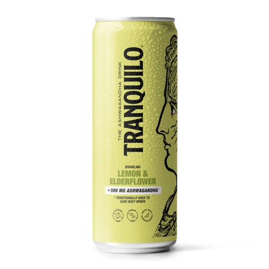 Tranquilo Ashwagandha Drink Lemon & Elderflower 330ml | Kosttillskott - Ă
terhÀmtning | Gymkraft