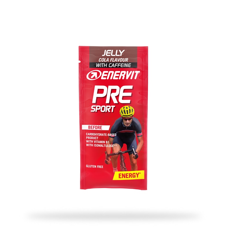 Enervit Pre Sport Jelly Cola med koffein 45g | Kosttillskott - Träningstillskott - Före träning | Gymkraft