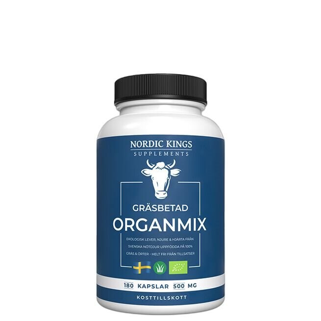 Nordic Kings Suppplements Gräsbetad Organmix 180 Kapslar | Varumärken - Nordic Kings Suppplements | Gymkraft