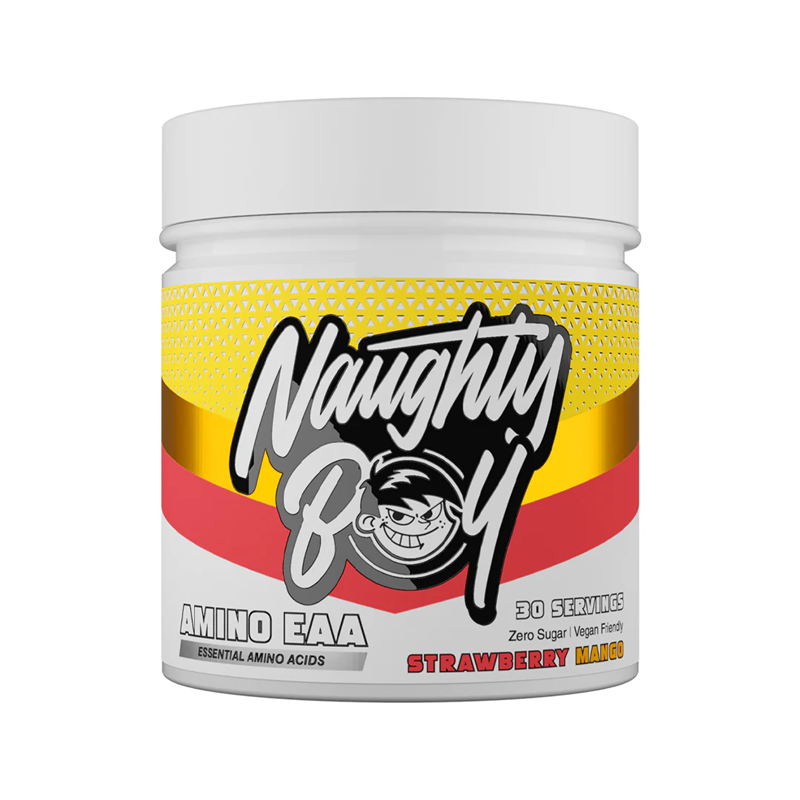 Naughty Boy AMINO EAA Strawberry Mango 345g | Kosttillskott - Aminosyror - EAA | Gymkraft