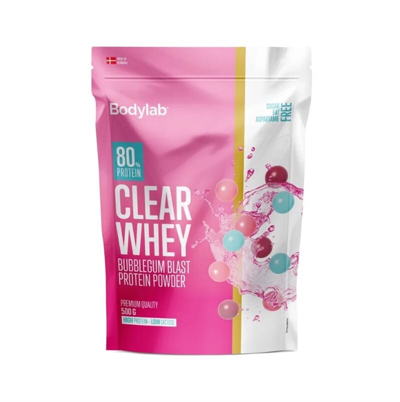 Bodylab Clear Whey Bubblegum Blast 500g | Kosttillskott - Träningstillskott - Efter träning | Gymkraft