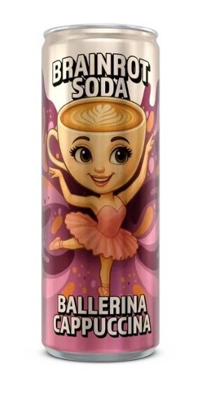 Brainrot Soda Ballerina Cappuccina 250cl | Varumärken - Brainrot Soda | Gymkraft