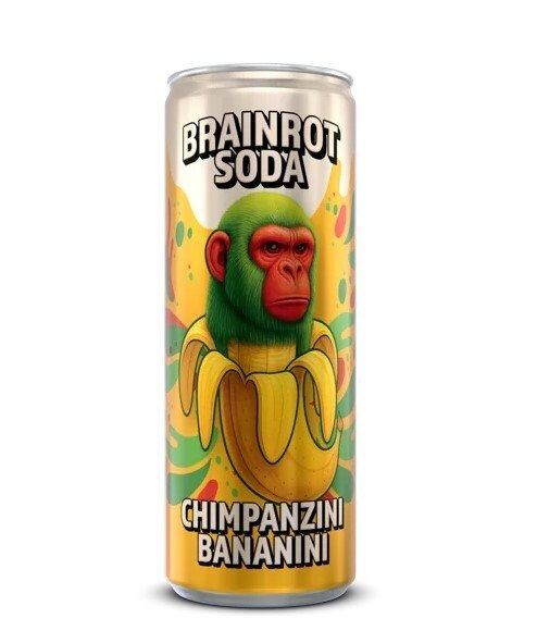 Brainrot Soda Chimpanzini Bananini 250ml | Varumärken - Brainrot Soda | Gymkraft