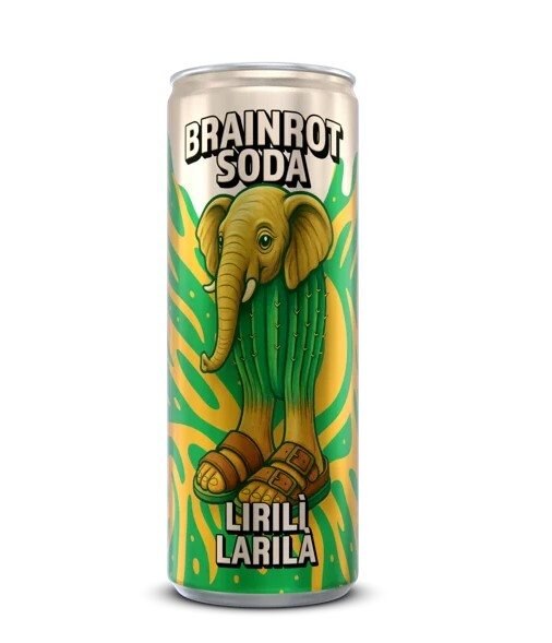 Brainrot Soda Lirili Larila 250ml | Varumärken - Brainrot Soda | Gymkraft