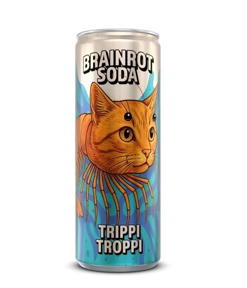 Brainrot Soda Trippi Troppi 250ml | Varumärken - Brainrot Soda | Gymkraft