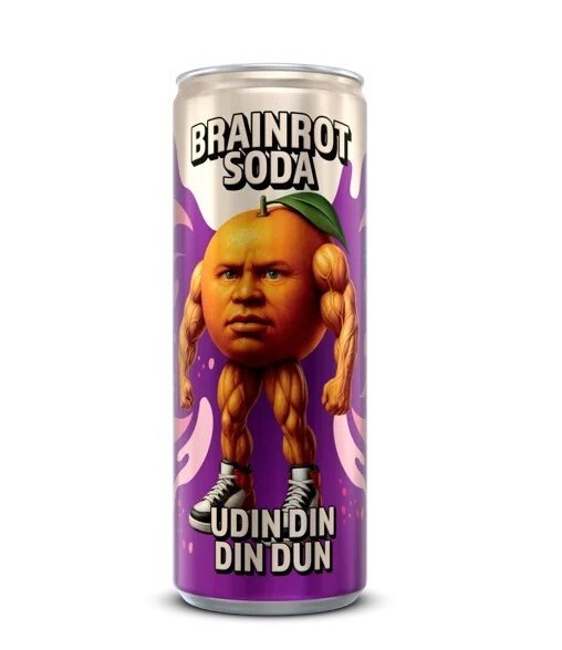 Brainrot Soda Udin Din Din Dun 25cl | Varumärken - Brainrot Soda | Gymkraft
