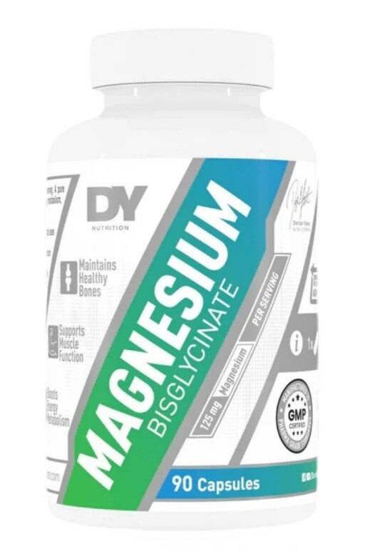 DY Nutrition Magnesium Bisglycinate 90 Kapslar | Kosttillskott - Vitaminer & Mineraler - Magnesium | Gymkraft
