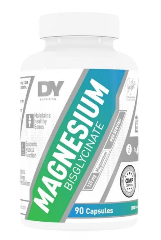 DY Nutrition Magnesium Bisglycinate 90 Kapslar | Kosttillskott - Vitaminer & Mineraler - Magnesium | Gymkraft