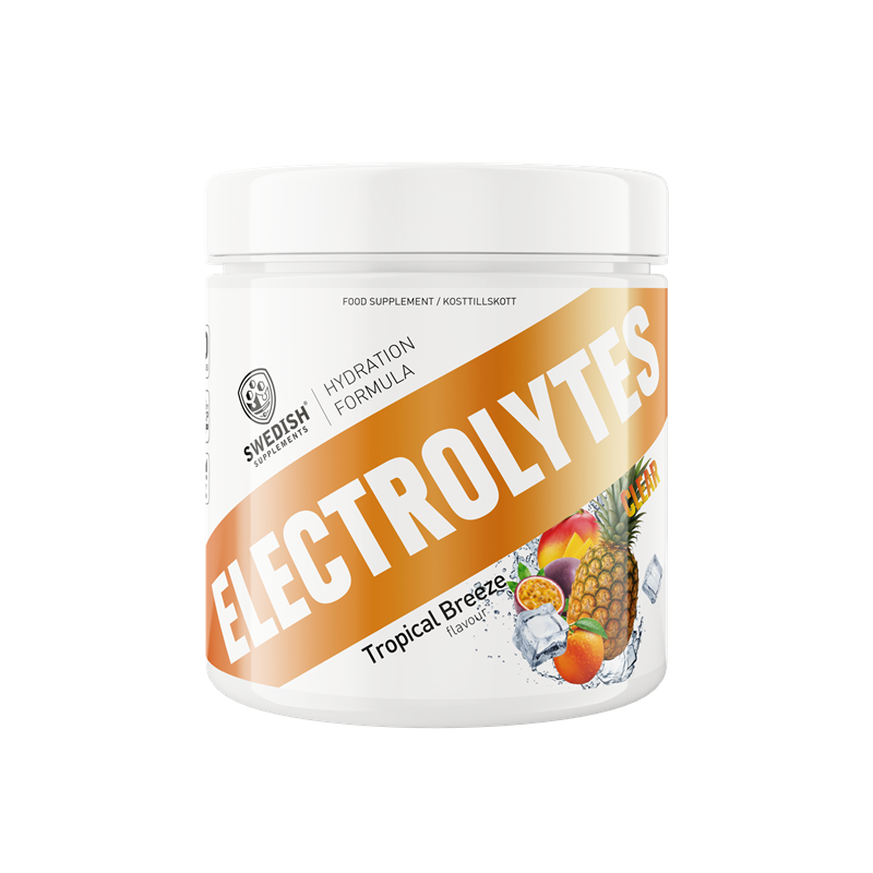 Swedish Supplements Clear Electrolytes Tropical Breeze 240g | Kosttillskott - Träningstillskott - Efter träning | Gymkraft