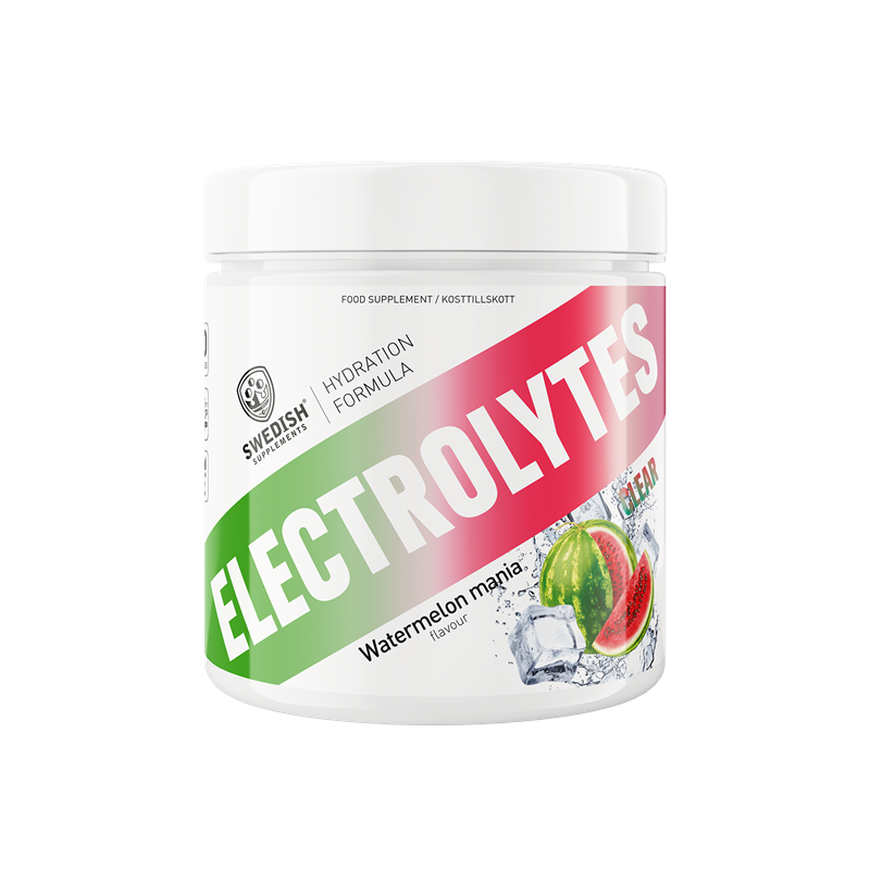 Swedish Supplements Clear Electrolytes Watermelon Mania 240g | Kosttillskott - Träningstillskott - Efter träning | Gymkraft
