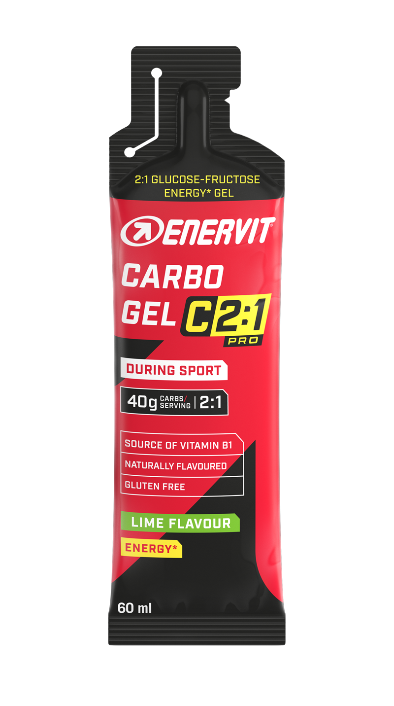 Enervit Carbo Gel C2:1PRO Lime 60ml | Kosttillskott - Träningstillskott - Efter träning | Gymkraft
