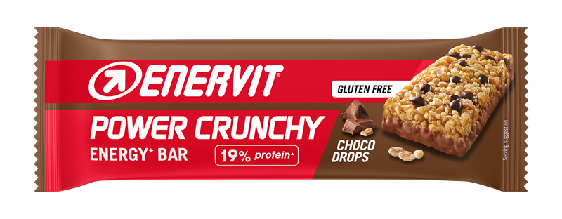 Enervit Power Crunchy Bar Choco Drops 40g | Kosttillskott - Träningstillskott - Efter träning | Gymkraft