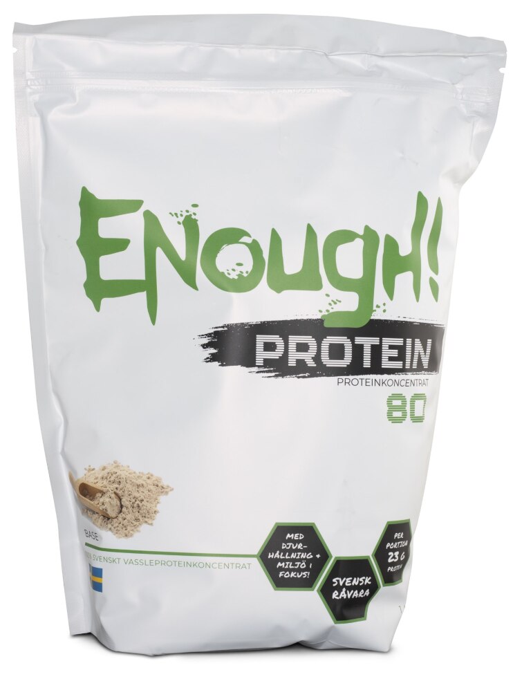 Enough Proteinpulver Neutral 1000g | Kosttillskott - Träningstillskott - Under träning | Gymkraft