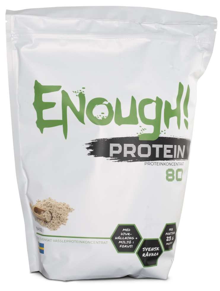 Enough Proteinpulver Neutral 1000g | Kosttillskott - Träningstillskott - Under träning | Gymkraft