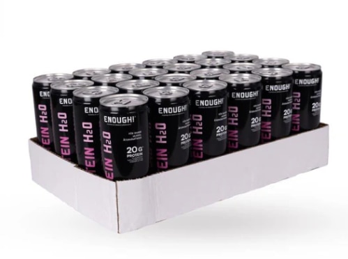 Enough Proteinvatten Skogsbär 24x330ml | Drycker - Energidryck - Vegansk energidryck | Gymkraft