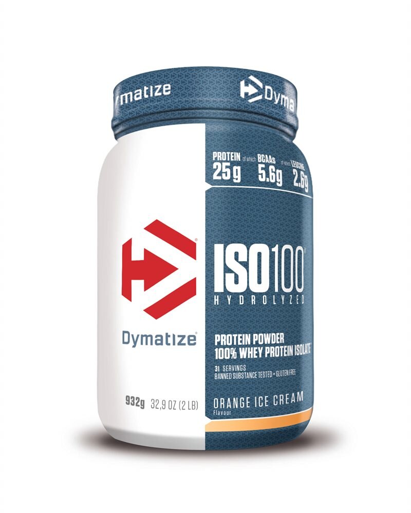 Dymatize Iso-100 Orange Ice Cream 932g | Kosttillskott - Proteinpulver - Vassleprotein - Vassleisolat | Gymkraft