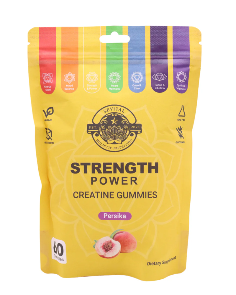 Sevital Strength & Power Kreatin Gummies 60st | Kosttillskott - Kreatin - Kreatin monohydrat | Gymkraft