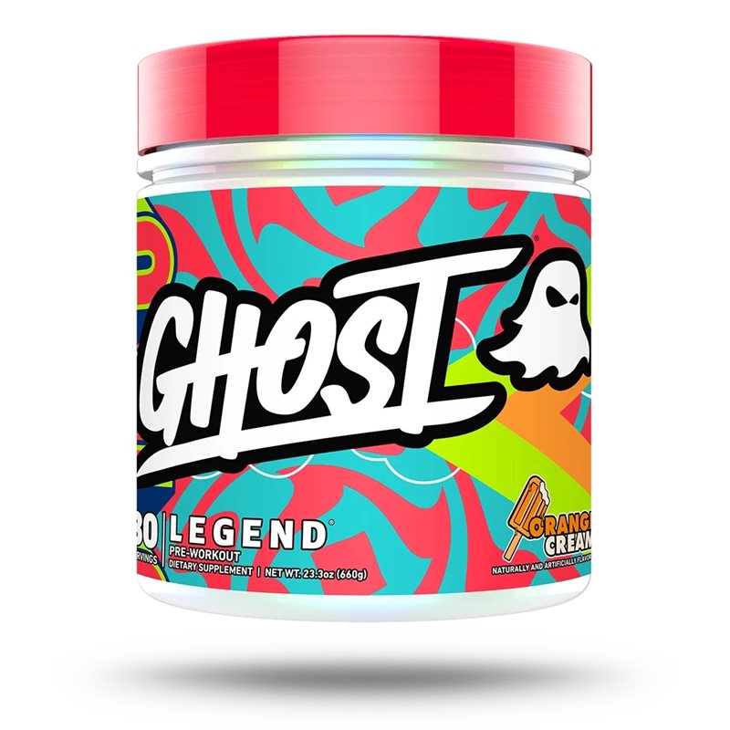 Ghost Legend V4 Orange Cream 30 servings | Kosttillskott - Prestationshöjare - PWO - Pre-Workout - PWO med koffein | Gymkraft