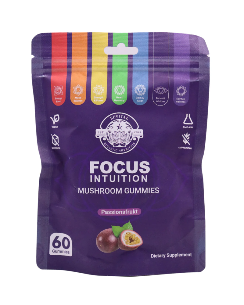 Sevital Focus & Intuition Mushroom Gummies Gummies 60st | Hälsokost - Fokus & koncentration | Gymkraft