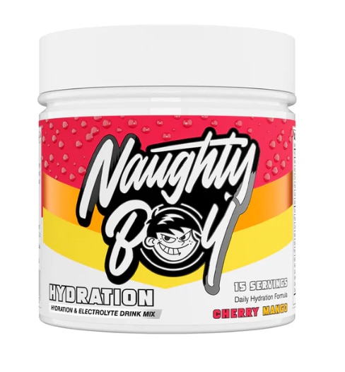 Naughty Boy Hydration Cherry Mango 255g | Kosttillskott - Träningstillskott - Efter träning | Gymkraft