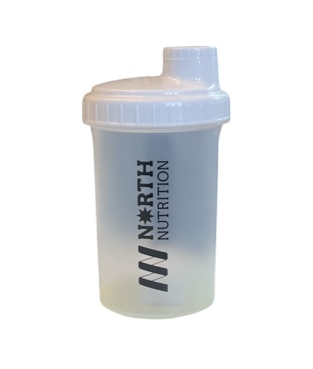 North Nutrition Shaker White 500ml | Träningstillbehör - Vattenflaskor & Shakers | Gymkraft