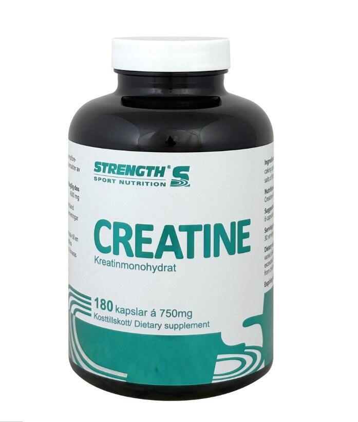 Strength Sport Nutrition Creatine 180 Kapslar | Kosttillskott - Träningstillskott - Före träning | Gymkraft