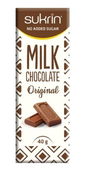 Sukrin Milk Chocolate 40g | Hälsokost - Livsmedel - Snack & Godis | Gymkraft