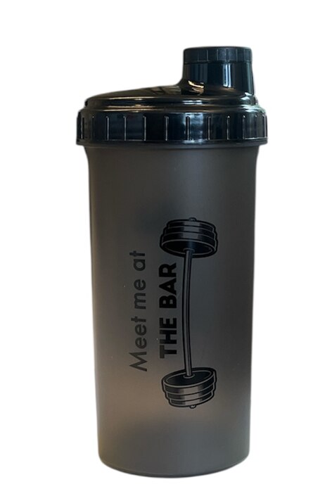 North Nutrition Shaker Meet me at the bar Black smoke 700ml | Träningstillbehör - Vattenflaskor & Shakers | Gymkraft