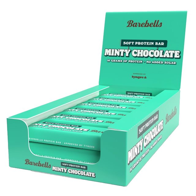 Barebells Soft Protein Bar Minty Chocolate 12x55g | Kampanjer 1 - Bars Kampanj! Köp minst 3 - Få 15% EXTRA rabatt! | Gymkraft