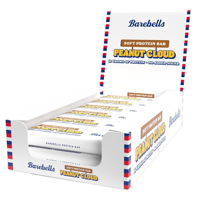 Barebells Soft Protein Bar Peanut Cloud 12x55g | Kampanjer 1 - Bars Kampanj! Köp minst 3 - Få 15% EXTRA rabatt! | Gymkraft