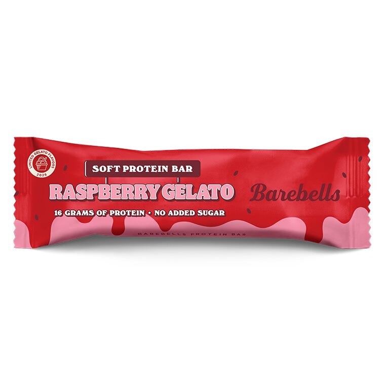 Barebells Soft Protein Bar Raspberry Gelato 55g | Kampanjer 1 - Bars Kampanj! Köp minst 3 - Få 15% EXTRA rabatt! | Gymkraft