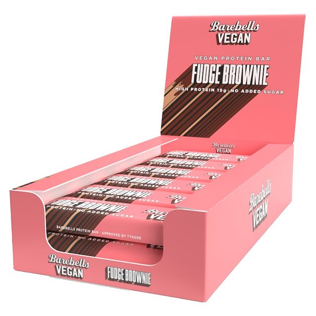 Barebells Vegan Protein Bar Fudge Brownie 12x55g | Kampanjer 1 - Bars Kampanj! Köp minst 3 - Få 15% EXTRA rabatt! | Gymkraft
