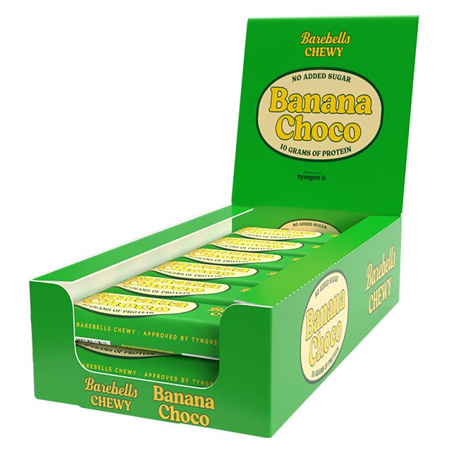 Barebells Chewy Banana Choco 18x40g | Kampanjer 1 - Snacks kampanj! Köp minst 3 - få 15% EXTRA rabatt | Gymkraft
