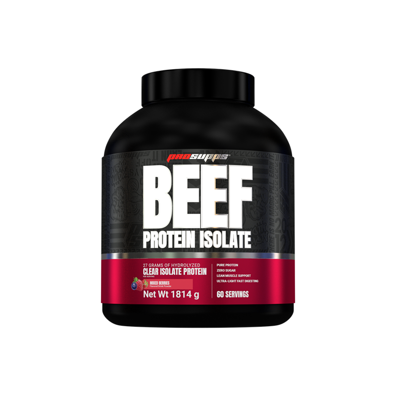 Pro Supps Beef Protein Isolate Mixed Berry 1816g | Kosttillskott - Träningstillskott - Efter träning | Gymkraft