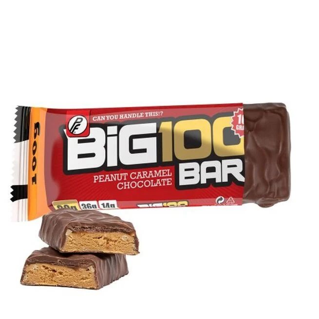 Proteinfabrikken Big 100 Bar Peanut Caramel Chocolate 100g | Kampanjer 1 - Bars Kampanj! Köp minst 3 - Få 15% EXTRA rabatt! | Gymkraft