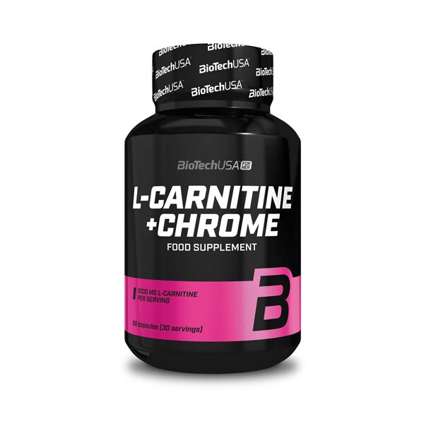 BioTechUSA L-Carnitine + Chrome 60 tabletter