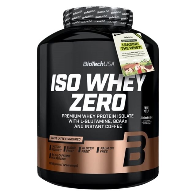 BioTechUSA Iso Whey Zero Caffe Latte 1816g | Kosttillskott - Proteinpulver - Vassleprotein - Vassleisolat | Gymkraft