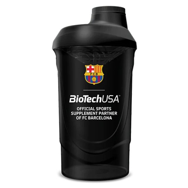 BioTechUSA Shaker Black FC Barcelona 600ml | Träningstillbehör - Vattenflaskor & Shakers | Gymkraft